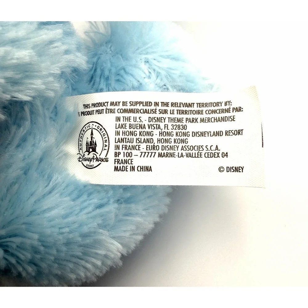 Disney Parks Baby Blue Mickey Mouse Plush Chime Rattle Stuffed Animal 9